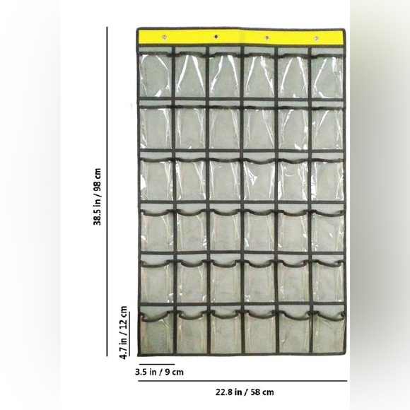 36 Pocket Over the Door Organizer - Bedroom/Kitchen/Craft room/Laundry Room etc. - Picture 2 of 7